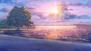 Nature Anime Scenery Background Wallpaper Pemandangan Anime Fotografi Alam Latar Belakang