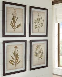 Dyani Wall Art Set Of 4 Ashley Furniture Homestore Wall Art Living Room Wall Art Sets Botanical Wall Art