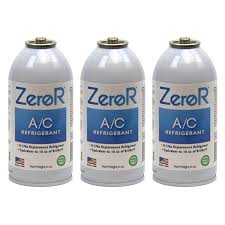 Zeror Z134 Vehicle Ac Refrigerant Replacement With Dye 3 Cans