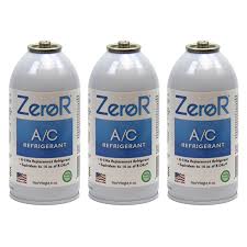 Zeror Z134 Vehicle Ac Refrigerant Replacement With Dye 3 Cans