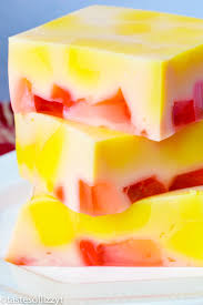Dairy free jello pudding can be made in tons of flavors. Broken Glass Jello Recipe Easy Make Ahead Marbeled Jello
