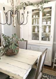 Neutral Christmas Table Setting And Diy Garland Bless This Nest Chic Dining Room Farmhouse Chic Dining Room Farmhouse Dining Rooms Decor