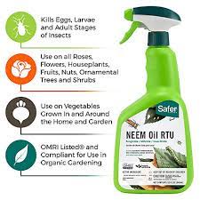 Neem oil can also be used as a biofertilizer facilitating the nitrogen intake of plants helping them grow. Safer Brand Neem Oil Ready To Use 32oz Spray Fungicide Miticide Insecticide Omri Listed 5180 6 Saferbrand Com