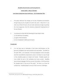 Https Www Matrixlaw Co Uk Wp Content Uploads 2016 02 23 09 2011 11 16 29 Disability Discrimination And The Equality Act 2010 Pdf