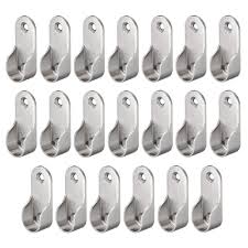₹ 25/ piece get latest price. 0 63 Wardrobe Rod Brackets Curtain Rod End Supports Flange Rod Holder Brackets Stainless Steel Closet Pole Socket Brackets 2 Pcs Aopin Closet Rod Brackets With Matte Black Finish 16mm Clothing Closet