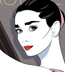 Audrey Hepburn Portrait Sexy Style Portrait Partick Nagel Style Art Classic  Hollywood 60's Glamour Retro 80s Style 12 X 18 Print