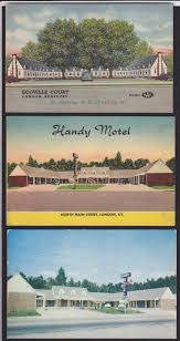 3 London Kentucky Handy Motel Scoville Court Roadside Postcard Lot Kentucky London London Pictures