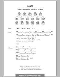 Where can i find alone chords by heart? Alone Von B Steinberg T Kelly Noten Auf Musicaneo