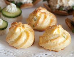 Parmesan Chive Gougeres Teatime Magazine Recipe Gougeres Recipe Tea Party Food Tea Recipes