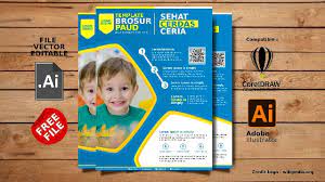Gratis Template Brosur Paud Ppdb Penerimaan Siswa Baru Comp Coreldraw Belajarnesia Com