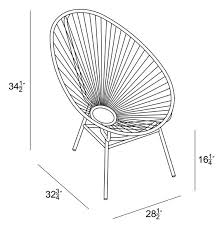 Acapulco Lounge Chair Hl Aca Lc Acapulco Chair Outdoor Chairs Design Furniture Design Sketches