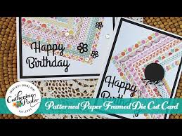 :) i belong to the following affiliate programs: Patterned Paper Framed Die Cut Card Youtube
