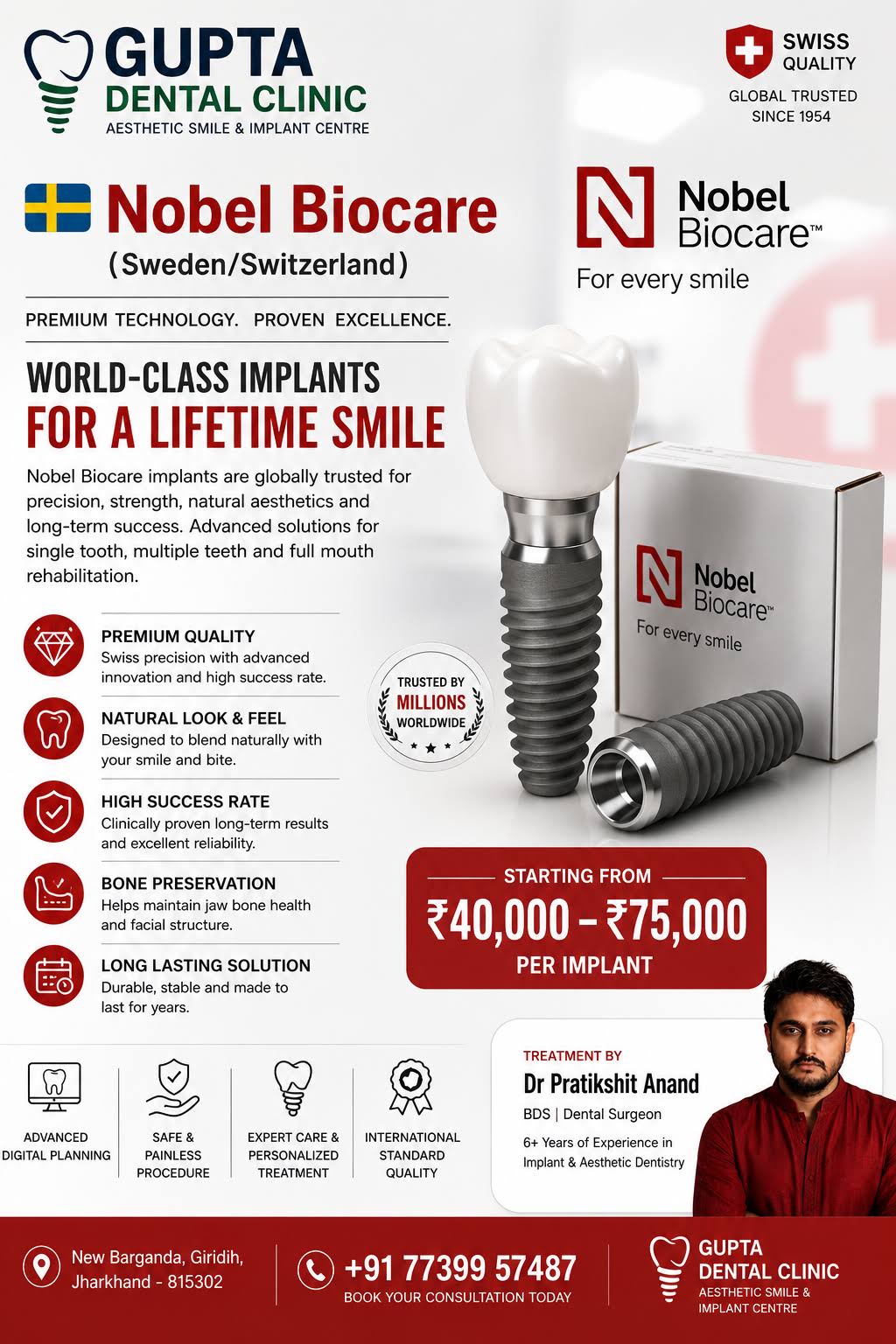 Nobel Biocare Dental Implants in Giridih product image