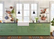 Forest green and copper kitchen. Dark Green Kitchens 20 Gorgeous Ideas For Those Who Love An Overload Of Green