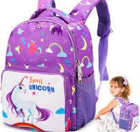 Zaini per Bambini Viola, Zaino per Ragazze, Zainetto, Borsa da scuola,  Ragazza Zainetto, Asilo Bambino Leggera Zaino Scuola Elementari Bimba,  Regalo ...