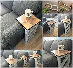 Nab some plywood and secondhand tools from your local habitat store to make this modern sofa. We All Need Something To Put Our Coffee Mugs Or Other Small Things On While Sitting In A Couch Right And Sometimes Diy Sofa Modern Sofa Table Diy Sofa Table