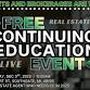 FREE REAL ESTATE CONTINUING EDUCATION EVENT event image