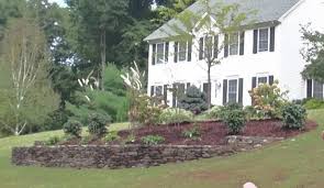 Front yard landscape berms and mounds. Mound Berm Gardens