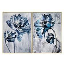 In the hsl color space #367588 has a hue of 194° (degrees), 43% saturation and 37% lightness. Two Dark Blue Flowers Abstract Oil Painting Modern Wall Art Living Room No Frame Picture Home Decoration Painting 100 Handmade Painting Calligraphy Aliexpress