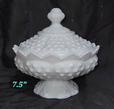 Vintage Fenton Hobnail Milk Glass