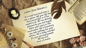 Letters From Heaven 3 In 2020 Letter From Heaven Past Life Regression Intuitive Reading