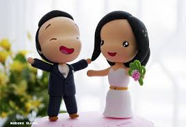 Wedding Cake Topper Asian Couple Bride And Groom Kawaii Anime Chibi Figurines Wedding Decoration Wedding Cake Toppers Cake Toppers Bride And Groom Cake Toppers