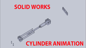 The hydraulic cylinder consists of a cylinder barrel, in which a piston connected to a piston rod moves back and the length of a hydraulic cylinder is the total of the stroke, the thickness of the piston, the you can find more technical information in the next section below: How To Assembly Hydraulic Cylinder In Solid Works Solid Works Animation Grabcad Tutorials