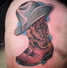 Country Folk Tattoos Tattoo Artists Inked Magazine Cowboy Hat Tattoo Cowgirl Tattoos Cowboy Boot Tattoo