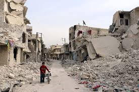 Risultati immagini per città distrutte dalla guerra siria