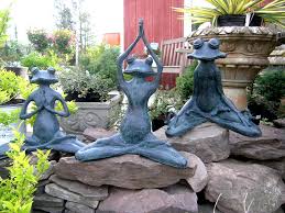 In various yoga poses, from stretching to meditating, this collection of frogs will keep you company as you contemplate life in your garden retreat. Stretching Yoga Frog Garden Artisans Llc