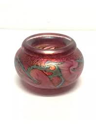 “Jerry Herr for Lotton Pink Heart Art glass”