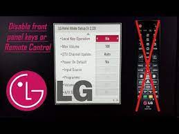 Be on the lookout for common lg tv issues so you know how to solve them. Lg Tv Disable Front Panel Keys Or Remote Control Child Lock With Hotel Mode Code By Carl Cosmos