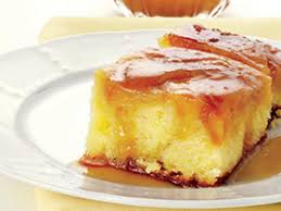 Gateau Renverse Aux Pommes Et Sauce Au Caramel Au Rhum Le