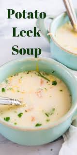 Leek And Potato Soup Recipe Leek And Potato Soup In 2020 Leek Soup Bacon Soup Recipes Potato Leek Soup