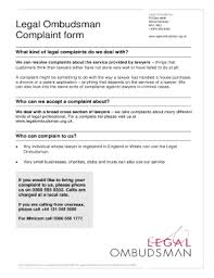 We are covered by the ombudsman scheme of the reserve bank of india. Legal Ombudsman Complaint Form Fill Online Printable Fillable Blank Pdffiller