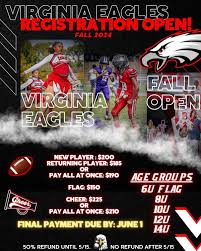 🍂 Fall 2024 registration is now OPEN! 🏈 Secure your spot and and join the  🦅 family by registering early. Don't miss out