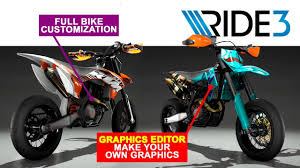 Dirt bike graphics won't stick. Ride 3 Graphics Editor Make Your Own Full Bike Customization Wheelies Youtube