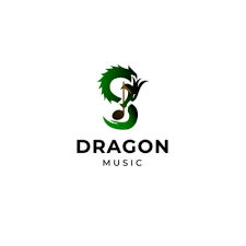 Dragon music logo, awesome snake music logo template 12597312 PNG