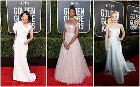 The best dressed celebrities on the red carpet. 2019 Golden Globes Dresses That Would Make Great Wedding Dresses Hellogiggles