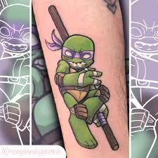 I finally got to tattoo a ninja Turtle! (Original Design) : rTMNT
