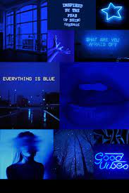 Blue Mood Board Aesthetic Collage Wallpaper Blue Aesthetic Dark Dark Blue Wallpaper Blue Aesthetic