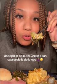 Telling White Woman Green Bean Casserole Is Good