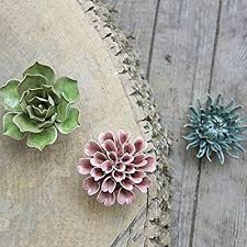 This collection of ceramic flowers from chive is so unique and beautifully crafted! Buy Chive Ceramic Decorative Flower Table Top And Wall Hanging Unique Tablescape And Wall Art Installation Small Set Of 3 Pink Green Flower Teal Mum Online In Ghana B07rwnqd3n