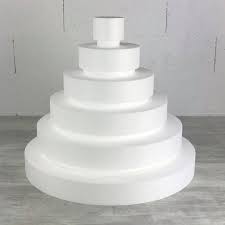 Wedding cake for 60 guests. Polystyrene Disk Shape Dummy Wedding Cake 52 Cm Total Height 60 Cm Base Diameter High Density