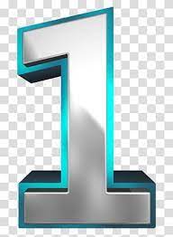 Number Metallic And Blue Number One 1 Illustration Transparent Background Png Clipart Clip Art Transparent Background Numbers
