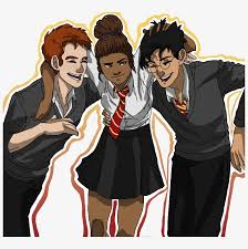 Harrypotter Supernatural Goldentrio Harry Potter Cartoon 800x741 Png Download Pngkit