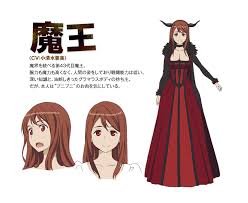 魔王 cv 小清水亜美 魔界を統べる第43代目魔王 腕力も魔力も高くなく 人間の姿をしており戦闘能力は低い 深い知識と 油断しきったグラマラスボディの持ち主 だが 本人 diseno de personajes de fantasia diseno de personajes personajes de anime