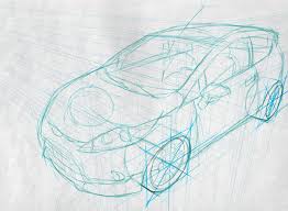 Build on these basic skills to for a simpler drawing, make the car in 1 point perspective as though you're looking at it from the side. Car Drawing Techniques On Behance
