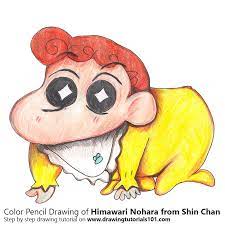 Shin chan coloring pages are a fun way for kids of all ages to develop creativity, focus, motor skills and color recognition. Himawari Nohara From Shin Chan Colored Pencils Drawing Himawari Nohara From Shin Chan With Color Pencils Drawingtutorials101 Com