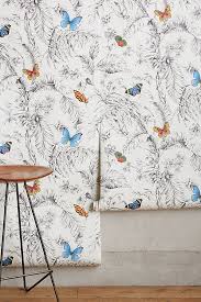 Schumacher Birds And Butterflies Wallpaper Canada Papillon Wallpaper Kid Room Decor Wall Decor Bedroom Anthropologie Wallpaper